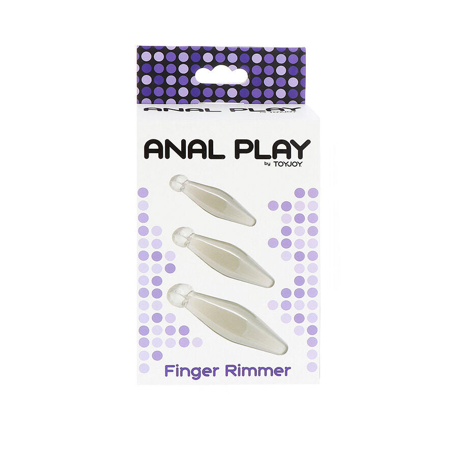 TOYJOY - ANAL PLAY RIMMER DE DEDO 3 PIEZAS TRANSPARENTE