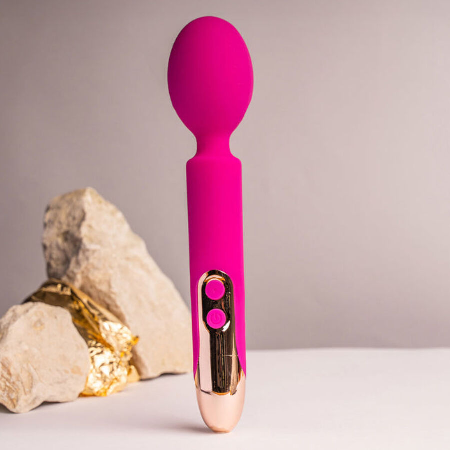 ROCKS- OFF - ORIEL VIBRADOR WAND FLEXIBLE FUCSIA