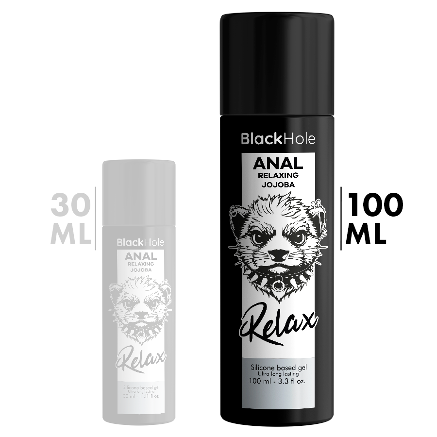 BLACK HOLE - ANAL RELAXING CON JOJOBA BASE SILICONA 100 ML