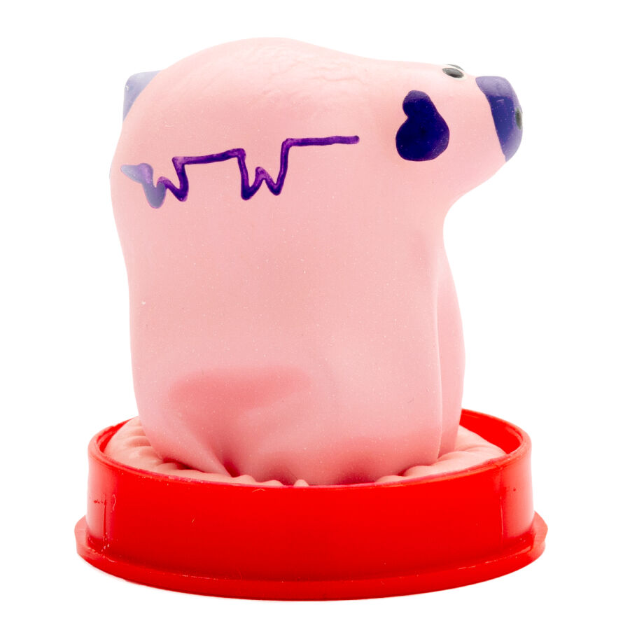CONDOMERIE - PRESERVATIVO DECORATIVO PINTADO A MANO CERDO PEQUEÑO