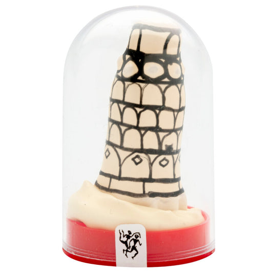 CONDOMERIE - PRESERVATIVO DECORATIVO PINTADO A MANO TORRE DE PISA