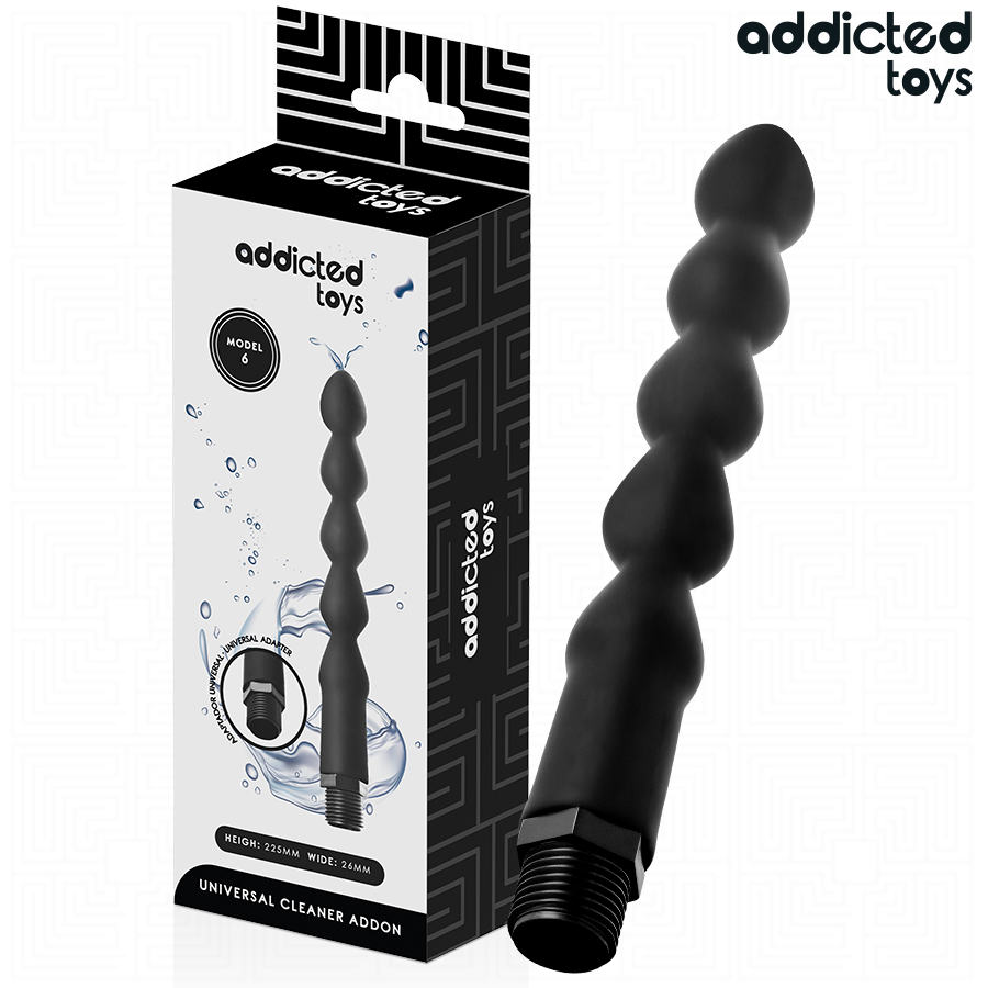 ADDICTED TOYS - LIMPIADOR ANAL CON ADAPTADOR UNIVERSAL MODELO 6