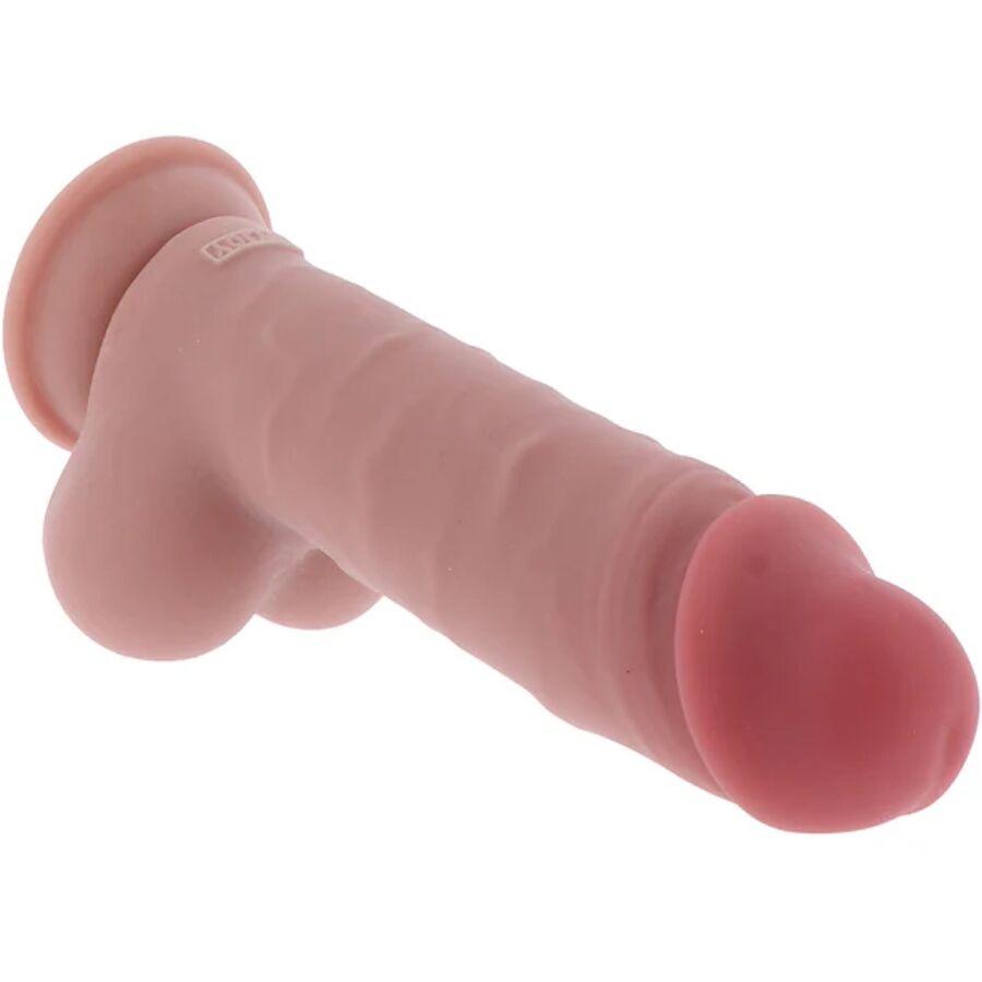 GET REAL - PENE REALÍSTICO DELUXE CON TESTÍCULOS EXTRA GRUESO 20 CM