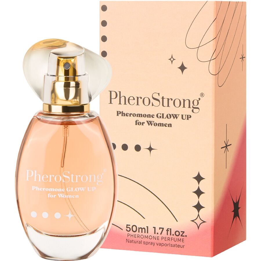 PHEROSTRONG - GLOW UP PERFUME CON FEROMONAS PARA MUJER 50 ML