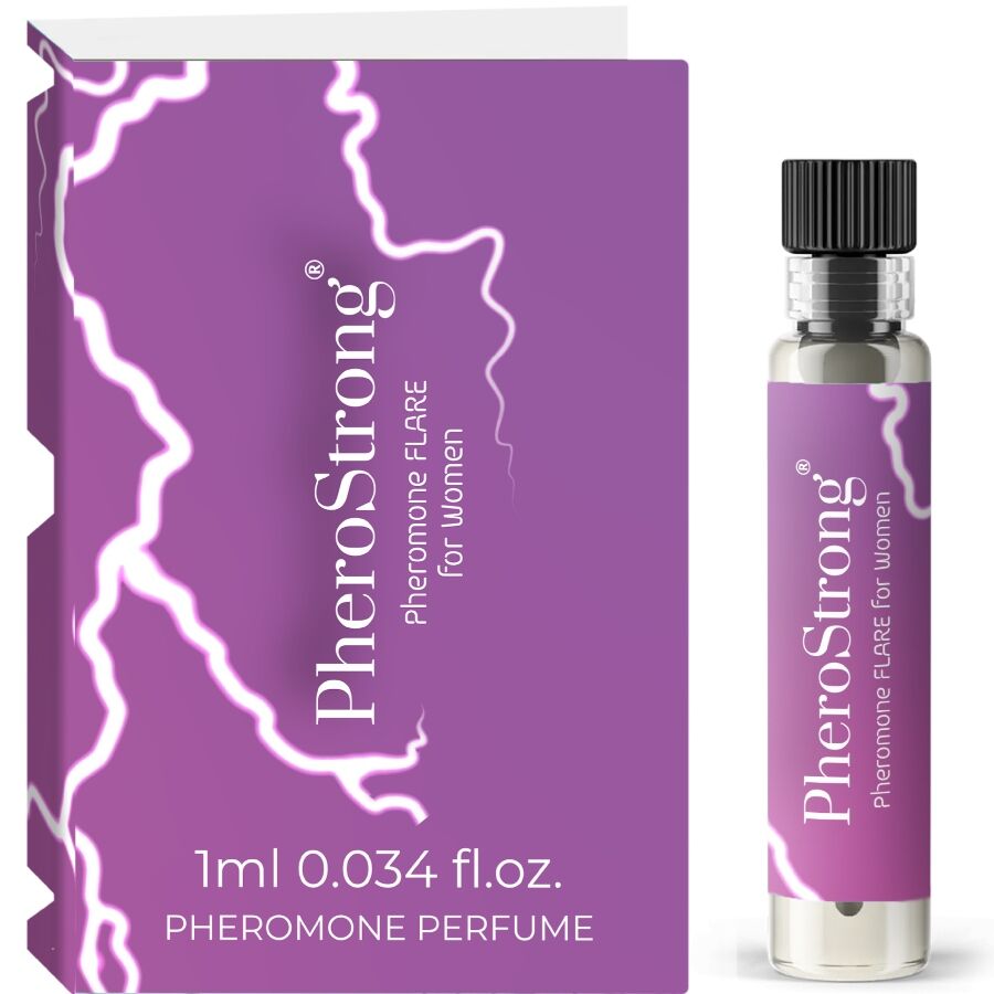 PHEROSTRONG - FLARE PERFUME CON FEROMONAS PARA MUJER 1 ML
