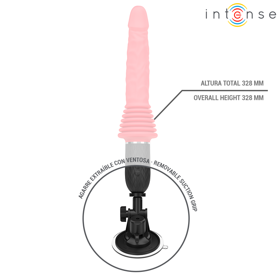 INTENSE - CYNTHIA VIBRADOR THRUSTING CONTROL REMOTO CON CALOR