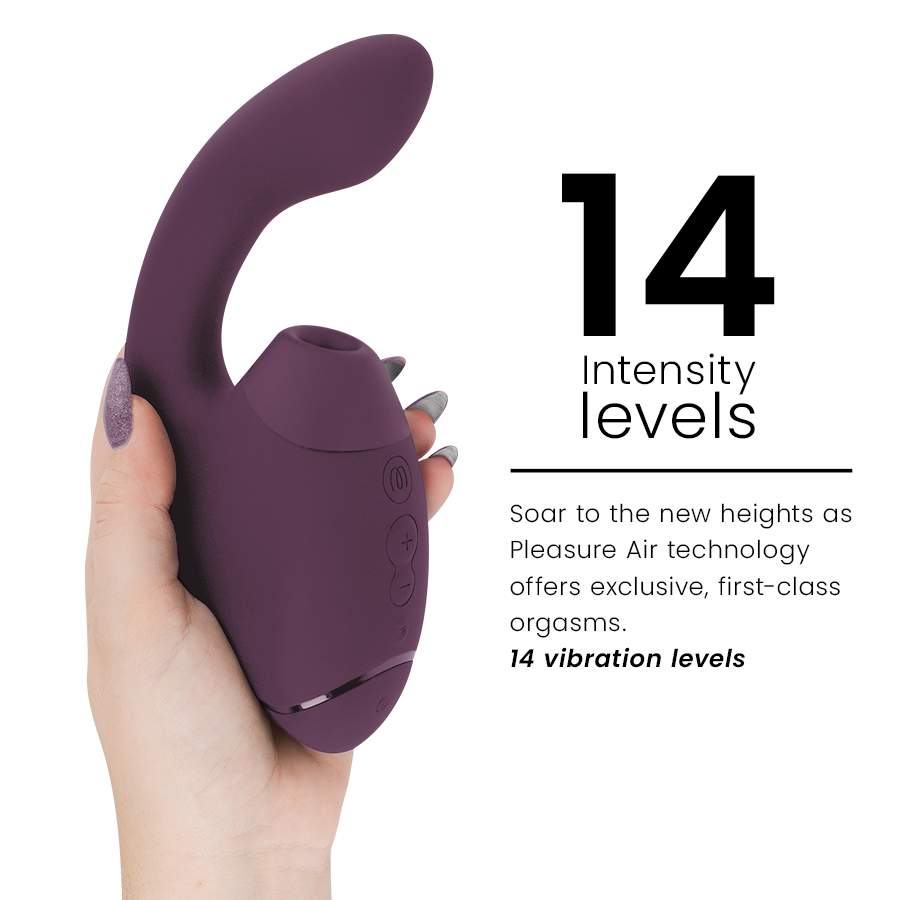 WOMANIZER - DUO NEXT ESTIMULADOR VIBRADOR DUAL CLÍTORIS & PUNTO·G MORADO