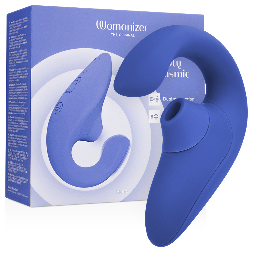 WOMANIZER - BLEND ESTIMULADOR VIBRADOR RABBIT AZUL