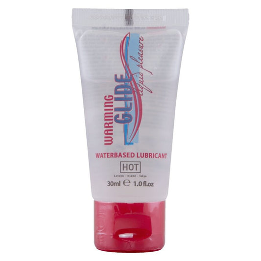 HOT - WARMING GLIDE LIQUID PLEASURE LUBRICANTE BASE AGUA EFECTO CALOR 30 ML