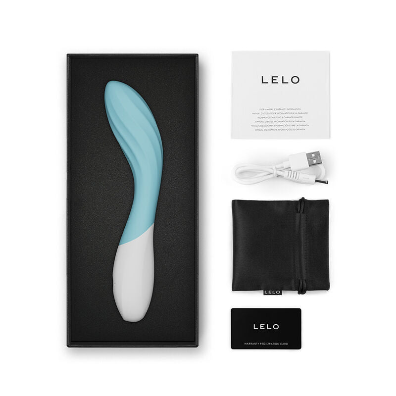 LELO - MONA TWIST VIBRADOR PARA PUNTO G RECARGABLE APP CONTROL LAVANDA TURQUESA