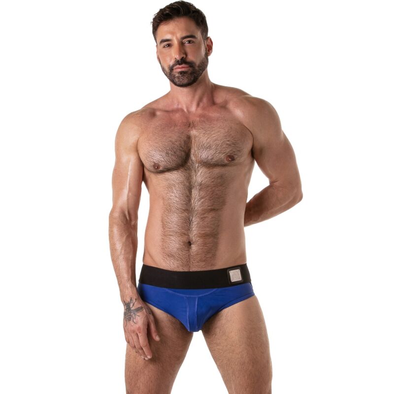 LOCKER GEAR - WIDE WAISTBAND JOCK BRIEF AZUL S