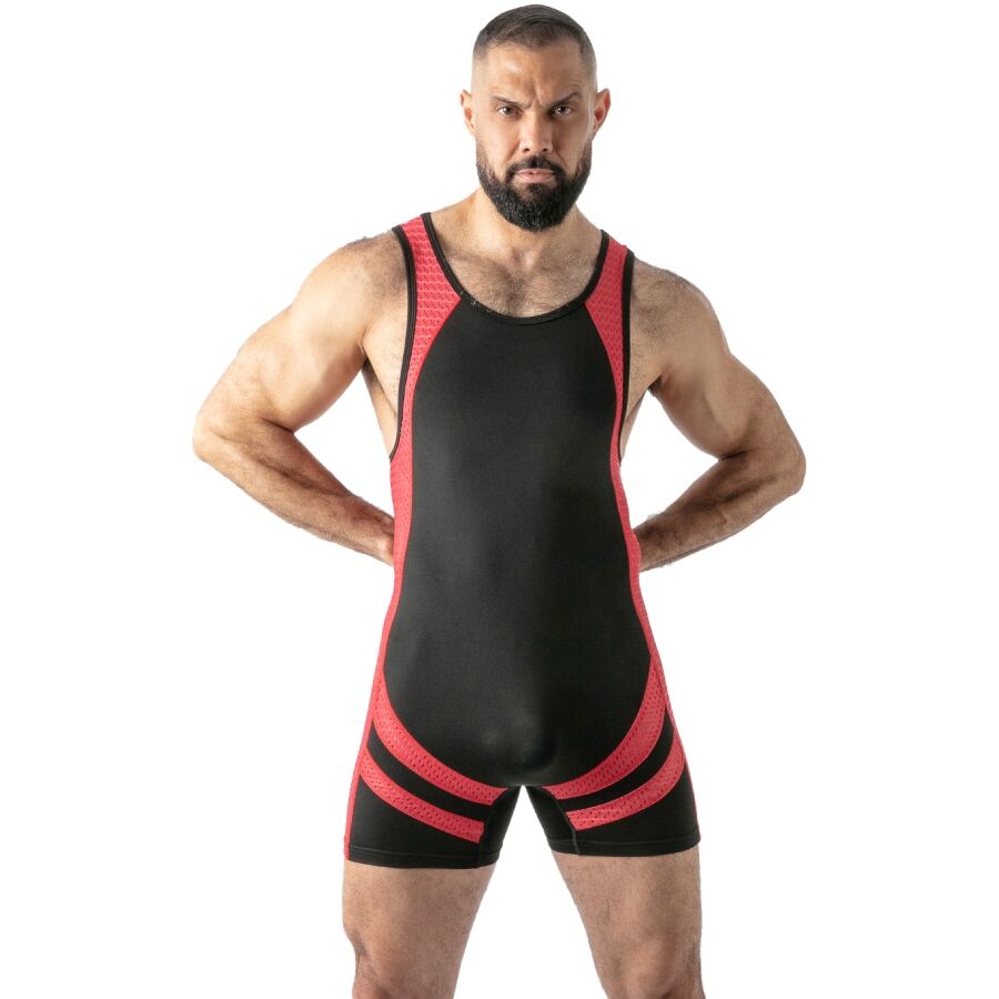 LOCKER GEAR - MONO OPEN ACCESS SINGLET ROJO M