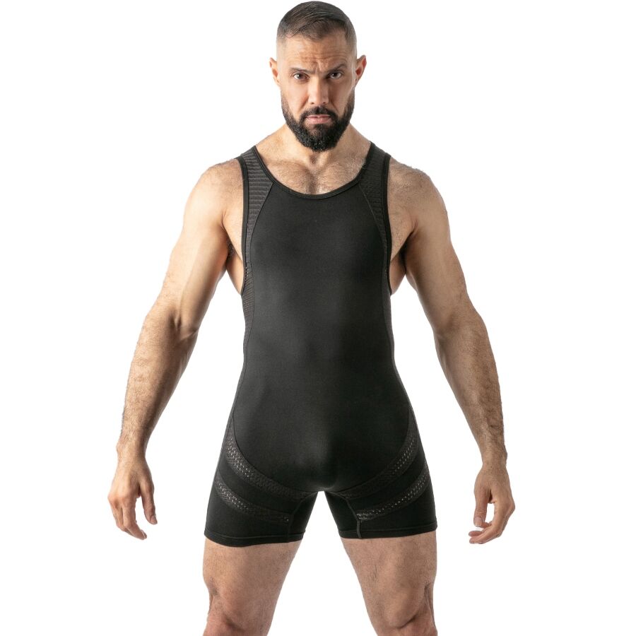 LOCKER GEAR - MONO OPEN ACCESS SINGLET NEGRO M