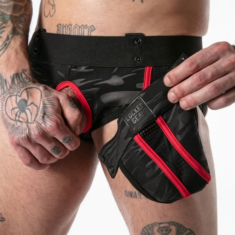 LOCKER GEAR - FULL MILITARY ACCESS JOCK BRIEF ROJO XL