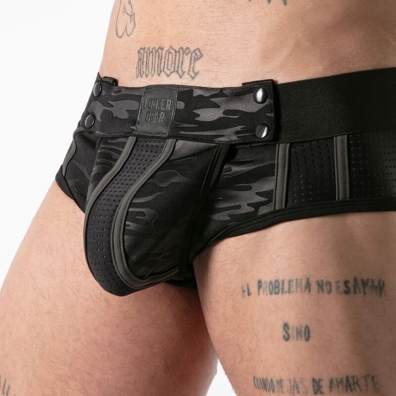 LOCKER GEAR - FULL MILITARY ACCESS JOCK BRIEF NEGRO XL