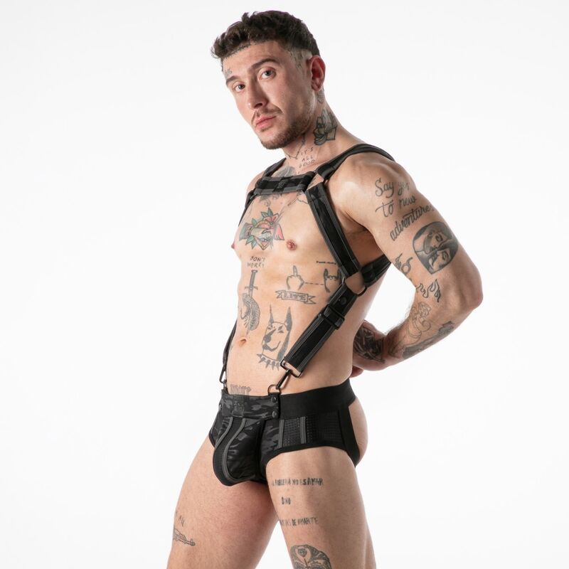LOCKER GEAR - ARNÉS FULL MILITARY ACCESS NEGRO L/XL
