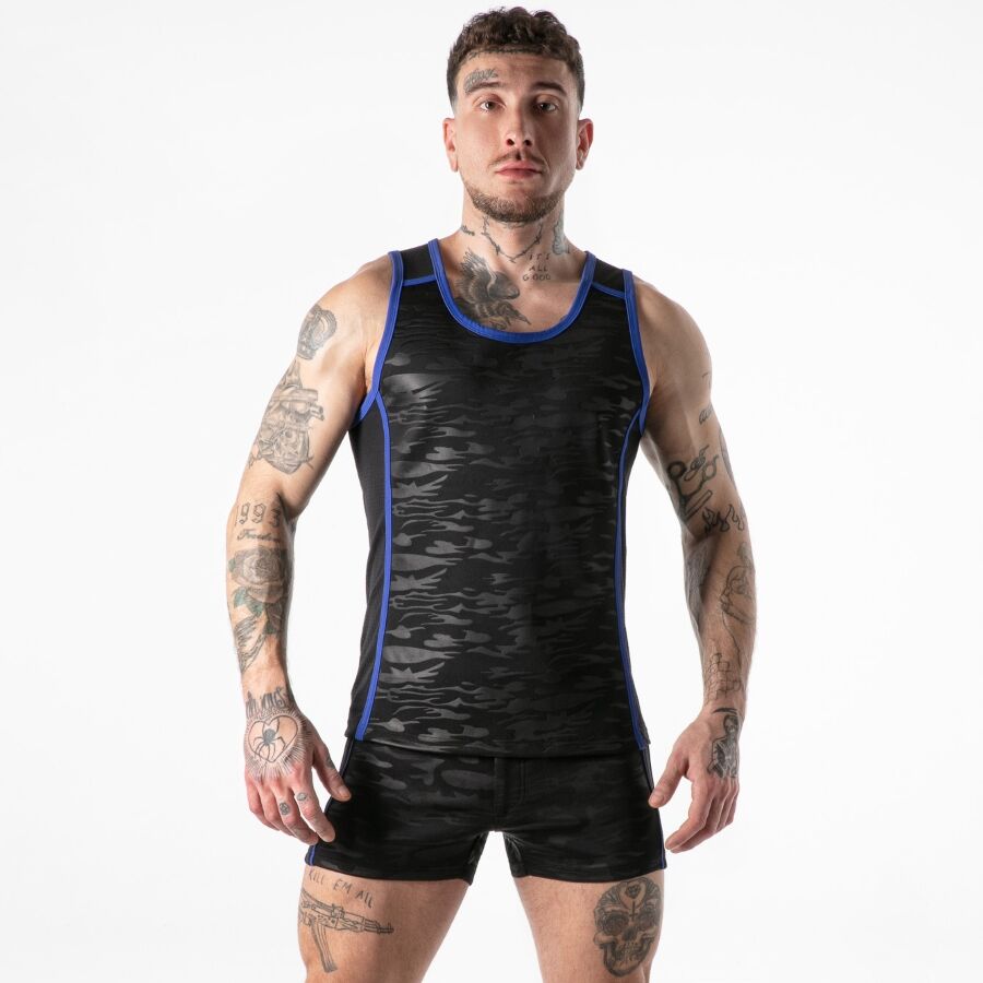LOCKER GEAR - FULL MILITARY ACCESS TANKTOP AZUL L