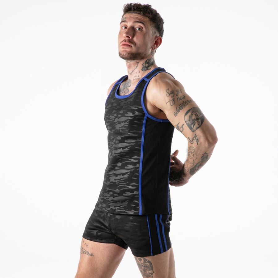 LOCKER GEAR - FULL MILITARY ACCESS TANKTOP AZUL L