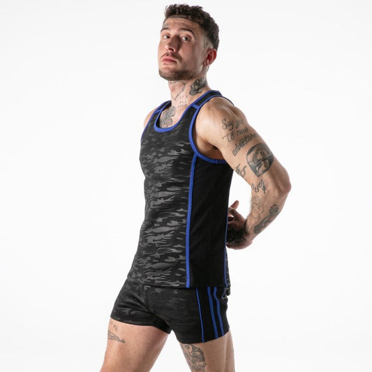 LOCKER GEAR - FULL MILITARY ACCESS TANKTOP AZUL L