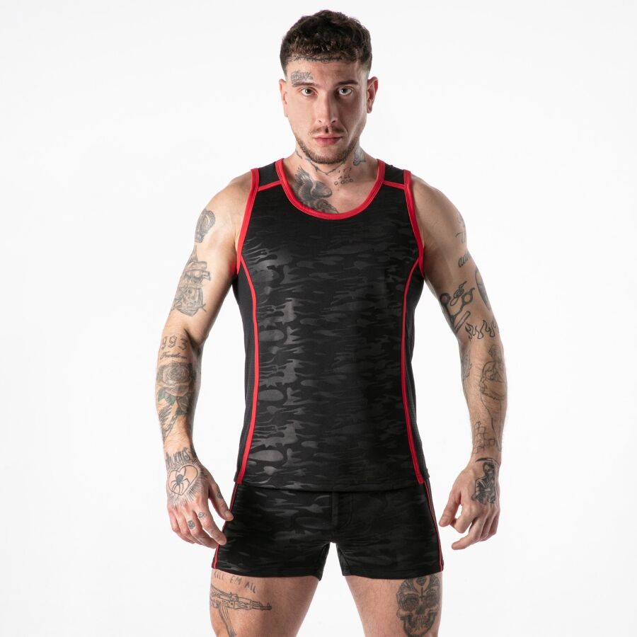 LOCKER GEAR - FULL MILITARY ACCESS TANKTOP ROJO L