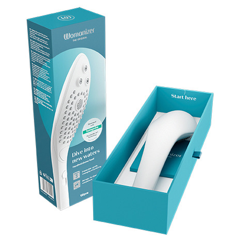 WOMANIZER - CHUVEIRO ESTIMULANTE CLITORIAL WAVE BRANCO
