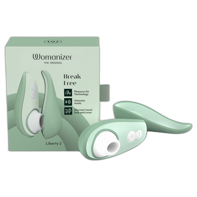 WOMANIZER - LIBERTY 2 ESTIMULADOR DE CLITORIS &amp; SUCKER VERDE CLARO