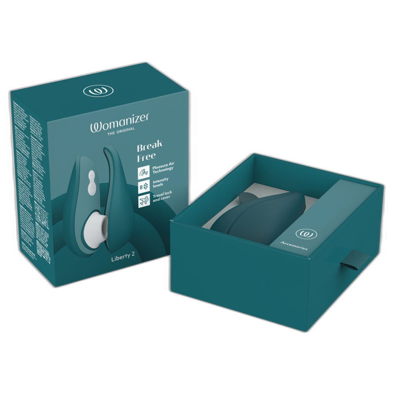 WOMANIZER - LIBERTY 2 ESTIMULADOR DE CLITORIS &amp; SUCKER VERDE CLARO