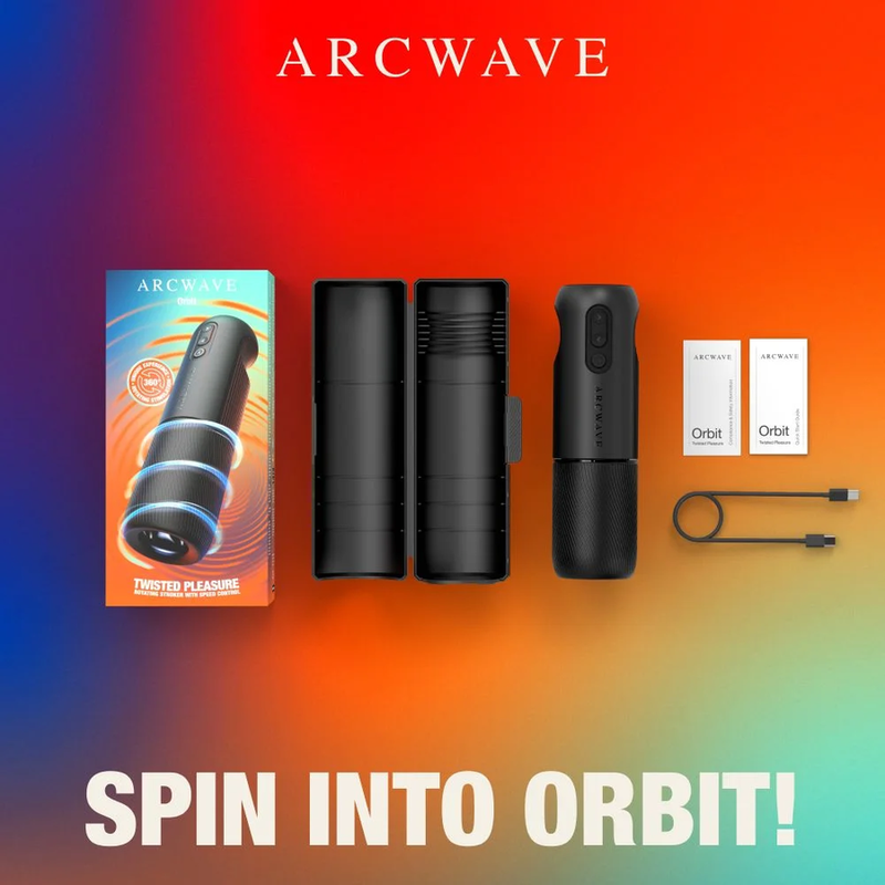 ARCWAVE - ORBIT MASTURBADOR MASCULINO GIRATORIO 360° CON CONTROL MEDIANTE APLICACIÓN NEGRO