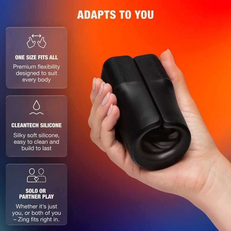 ARCWAVE - ZING MASTURBADOR MASCULINO VIBRADOR CON DOBLE MOTOR NEGRO