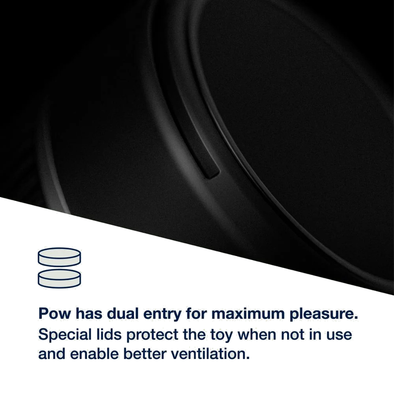 ARCWAVE - POW MASTURBADOR MANUAL CON CONTROL DE SUCCIÓN NEGRO
