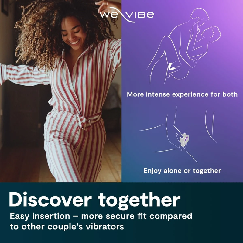 WE-VIBE - SYNC O VIBRADOR PARA PAREJAS CON ESTIMULACIÓN ENVOLVENTE PÚRPURA CLARO