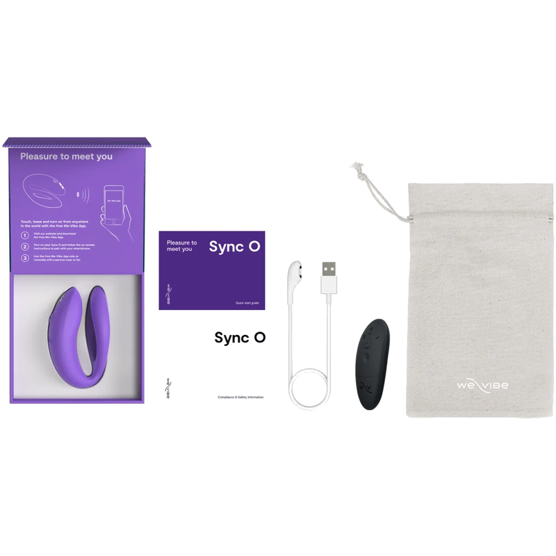 WE-VIBE - SYNC O VIBRADOR PARA PAREJAS CON ESTIMULACIÓN ENVOLVENTE PÚRPURA CLARO