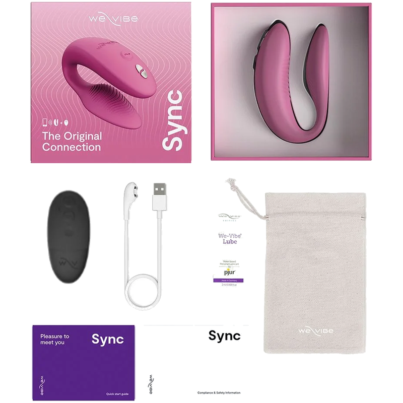 WE-VIBE - SYNC 2 VIBRADOR AJUSTABLE PARA PAREJAS ROSA