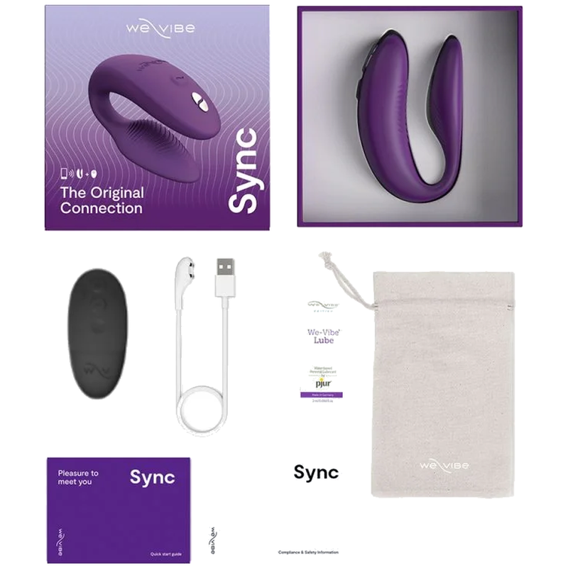 WE-VIBE - SYNC 2 VIBRADOR AJUSTABLE PARA PAREJAS PÚRPURA