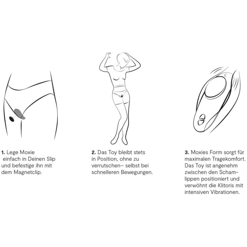WE-VIBE - MOXIE + VIBRADOR CLÍTORIS NEGRO