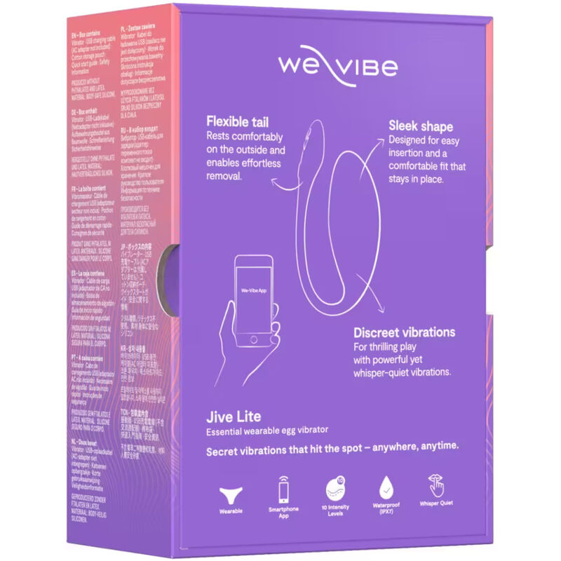 WE-VIBE - JIVE LITE APP-CONTROLLED WEARABLE EGG VIBRATOR PURPLE