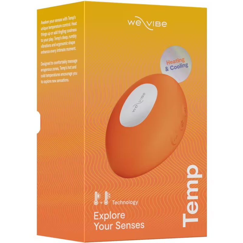 WE-VIBE - VIBRADOR COM AQUECIMENTO E RESFRIAMENTO TEMP TANGERINA