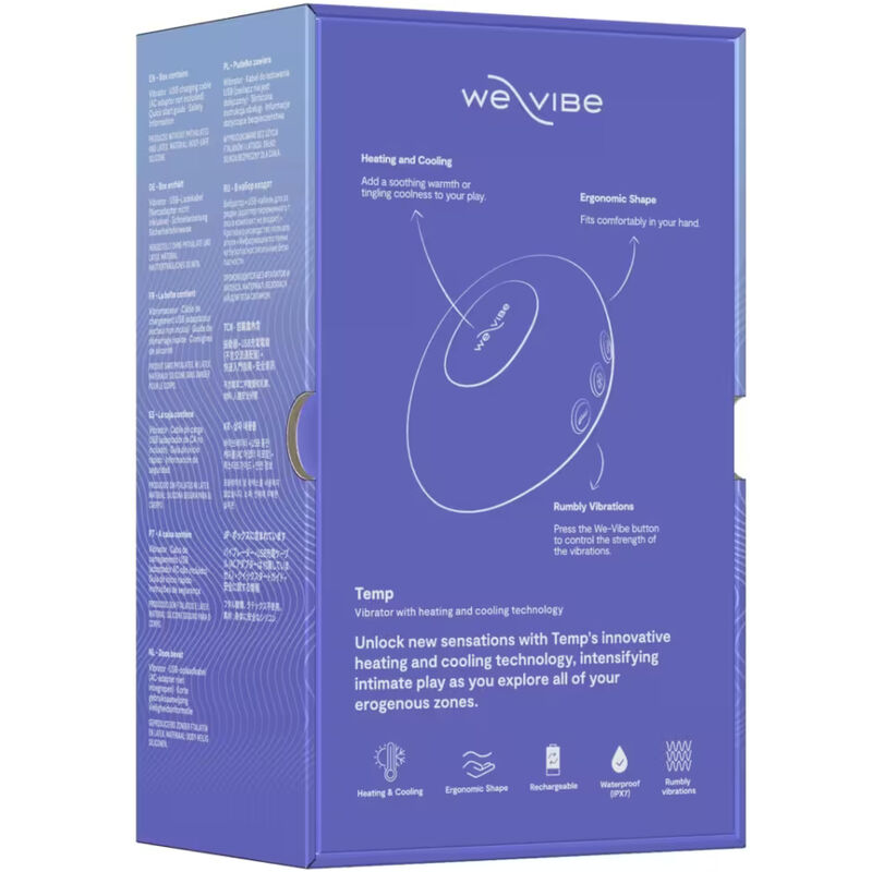 WE-VIBE - TEMP HEATING AND COOLING VIBRATOR LAVENDER BLUE