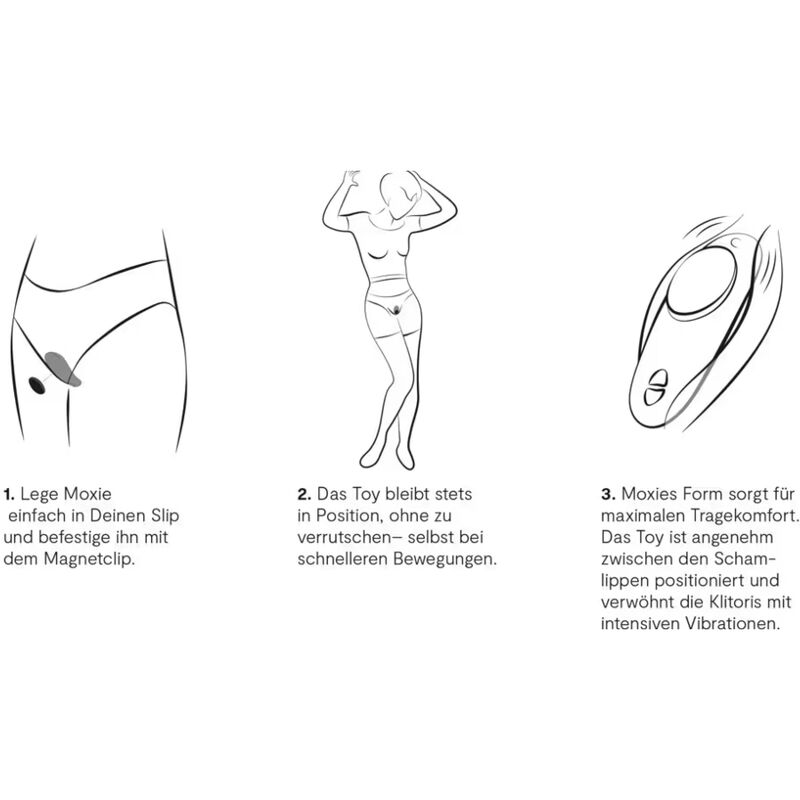 WE-VIBE - MOXIE+ VIBRADOR PARA BRAGUITAS CON CLIP MAGNÉTICO AGUA