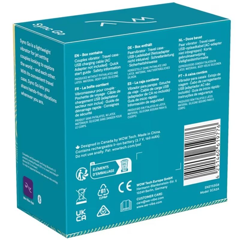 WE-VIBE - SYNC GO DUAL ESTIMULADOR VIOLETA