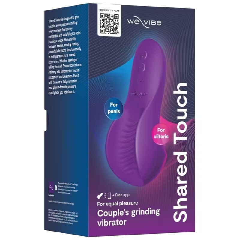 WE-VIBE - SHARED TOUCH DOUBLE-SIDED COUPLES VIBRATOR PURPLE