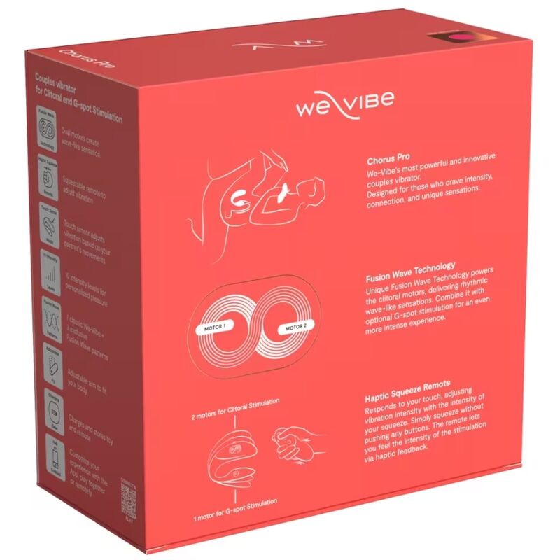 WE-VIBE - CHORUS PRO VIBRADOR PREMIUM PARA PAREJAS ROSA ELÉCTRICO