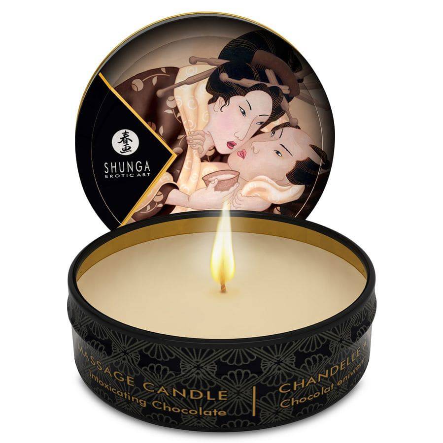 SHUNGA - MINI CARESS BY CANDELIGHT VELA DE MASSAGEM DE CHOCOLATE 30 ML - Toys "n" Us