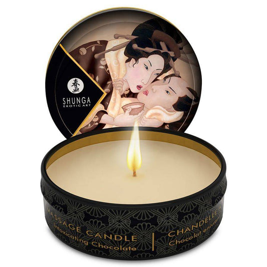 SHUNGA - MINI CARESS BY CANDELIGHT VELA DE MASSAGEM DE CHOCOLATE 30 ML - Toys "n" Us