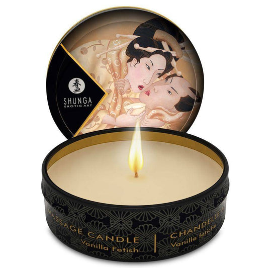 SHUNGA - MINI CARESS BY CANDELIGHT VANILLA MASSAGE VELA 30 ML - Toys "n" Us