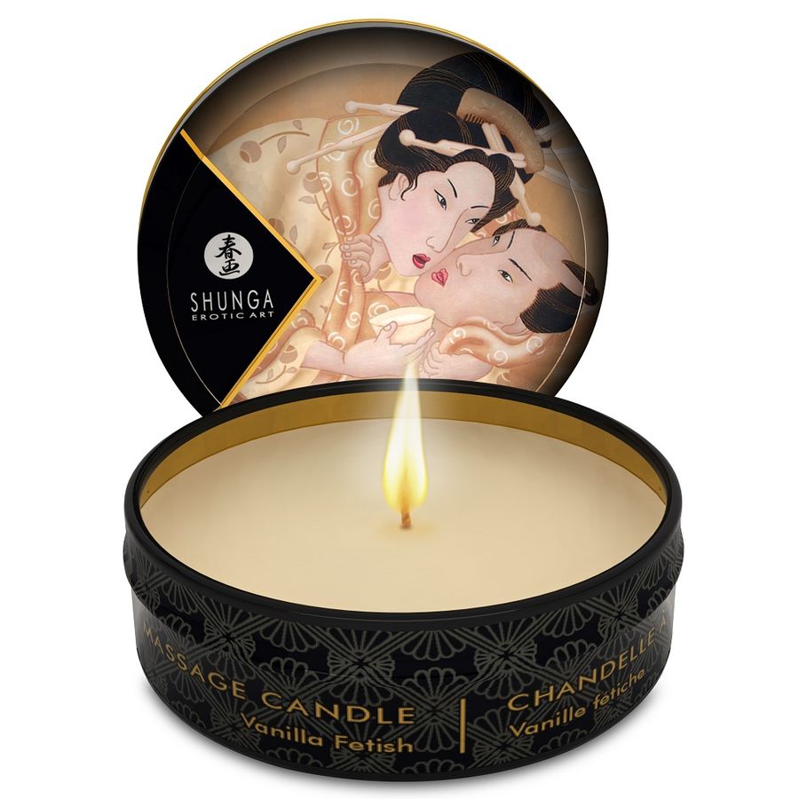 SHUNGA - MINI CARESS BY CANDELIGHT VELA DE MASAJE VAINILLA 30 ML