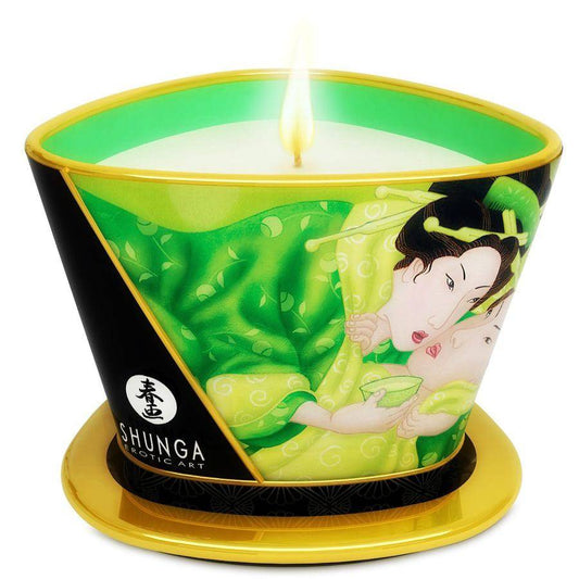 SHUNGA - MINI CARESS BY CANDELIGHT MASSAGE VELA T VERDE 170 ML - Toys "n" Us