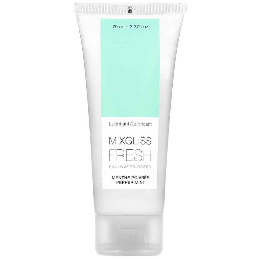 MIXGLISS - LUBRIFICANTE À BASE DE ÁGUA EFEITO SABOR MENTA FRIO 70 ML