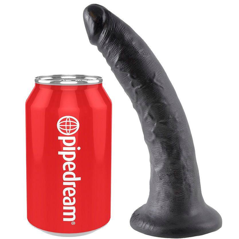 KING COCK - 7 DILDO PRETO 17.8 CM - Toys "n" Us