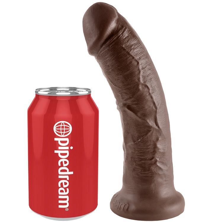 KING COCK - 8 DILDOS MARRONES 20.3 CM